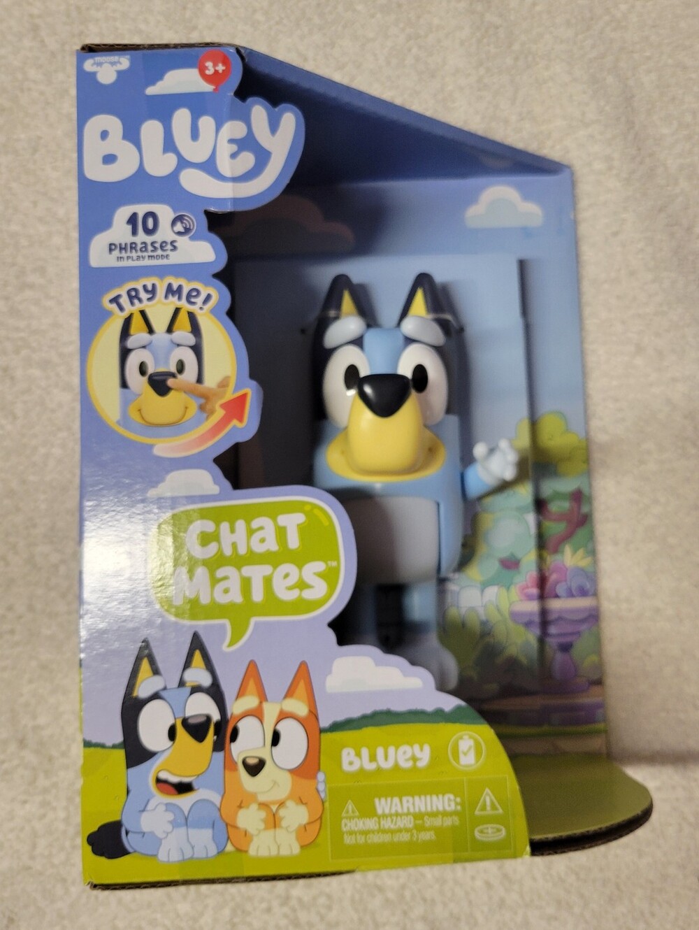 Bluey Chat Mates Bluey Says 10 Different Phrases Articulated 6 inches NEW in Box